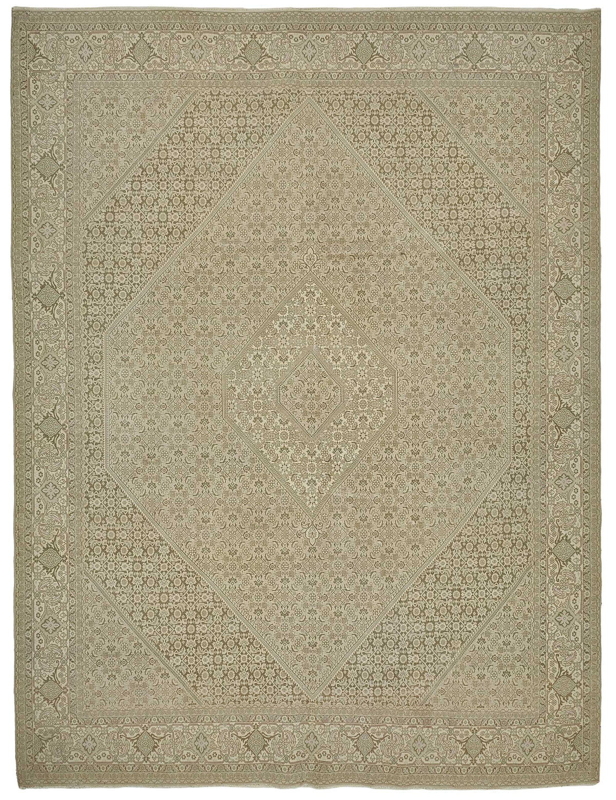 Persian Antique Rug 2.96 x 3.93 - Beige