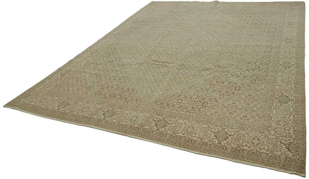 Persian Antique Rug 2.96 x 3.93 - Beige - SamaRugs