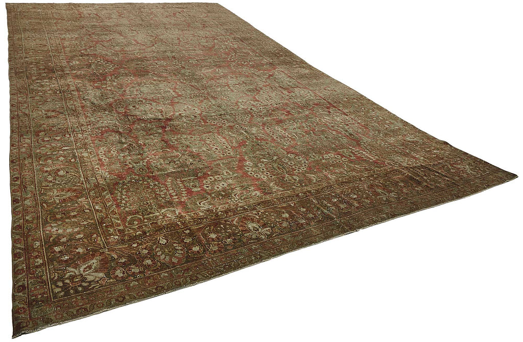Persian Antique Rug 3.30 x 5.90 - Beige - SamaRugs