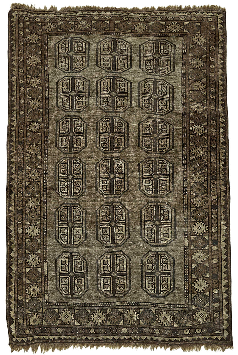 Persian Antique Rug 0.93 x 1.25 - Beige - SamaRugs