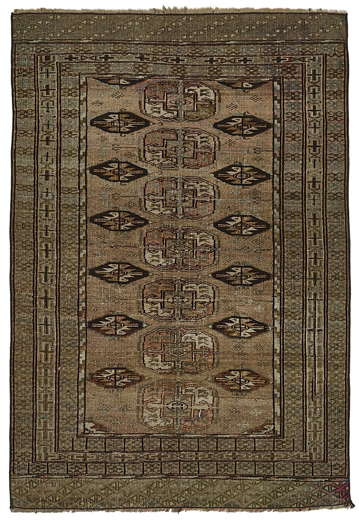 Persian Antique Rug 0.90 x 1.30 - Beige