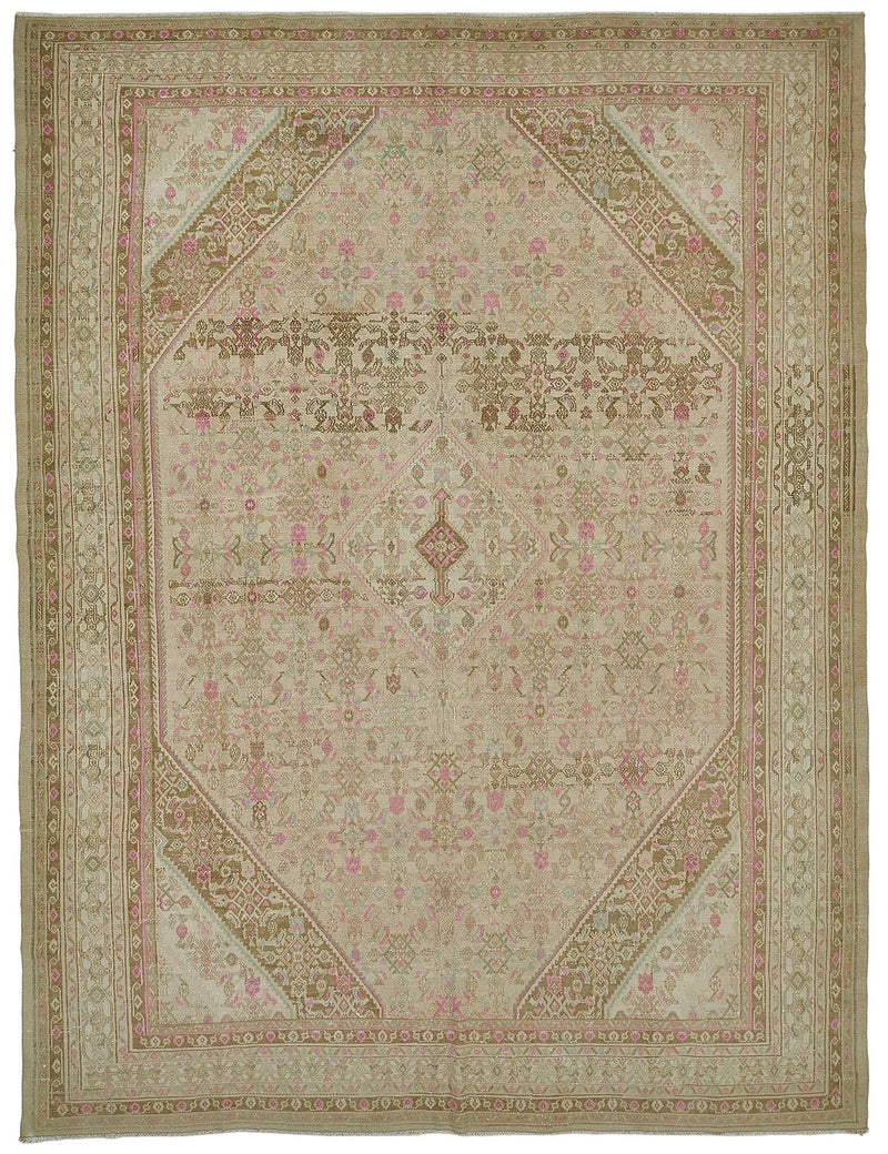 Persian Antique Rug 3.00 x 3.90 - Beige - SamaRugs
