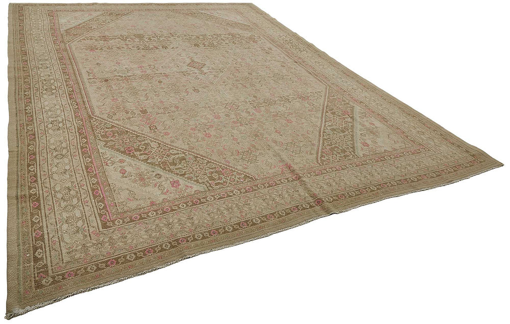 Persian Antique Rug 3.00 x 3.90 - Beige - SamaRugs