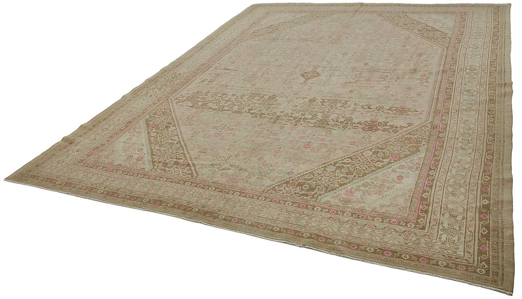 Persian Antique Rug 3.00 x 3.90 - Beige - SamaRugs