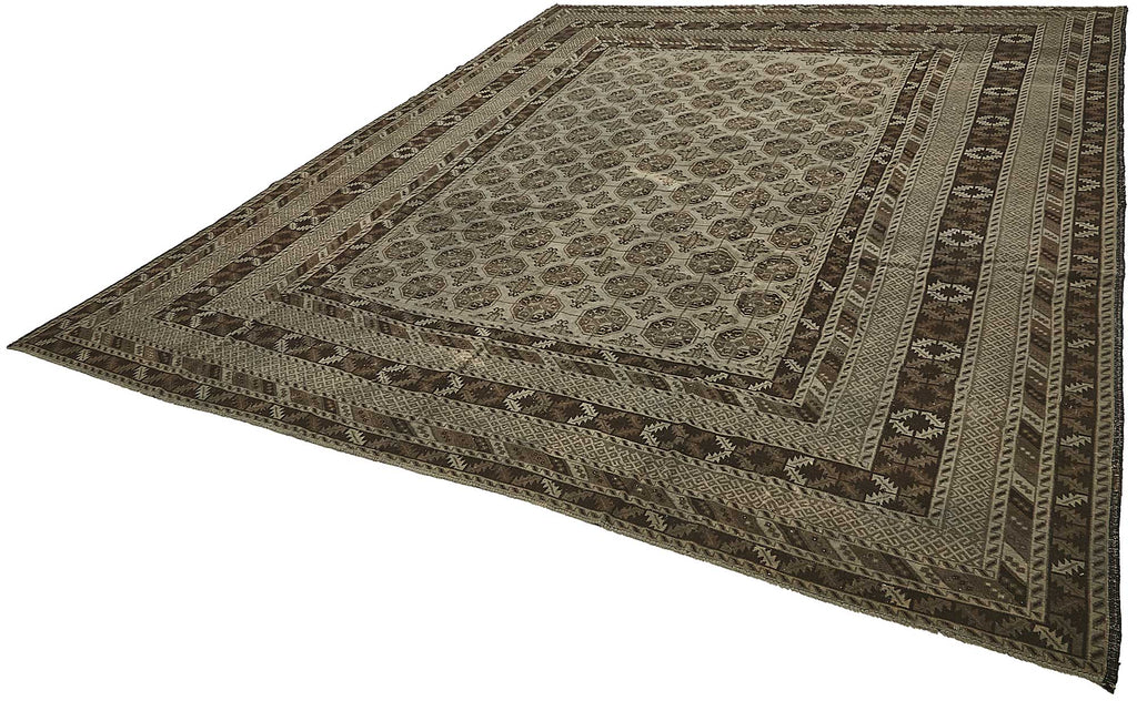 Persian Antique Rug 3.06 x 3.87 - Beige - SamaRugs