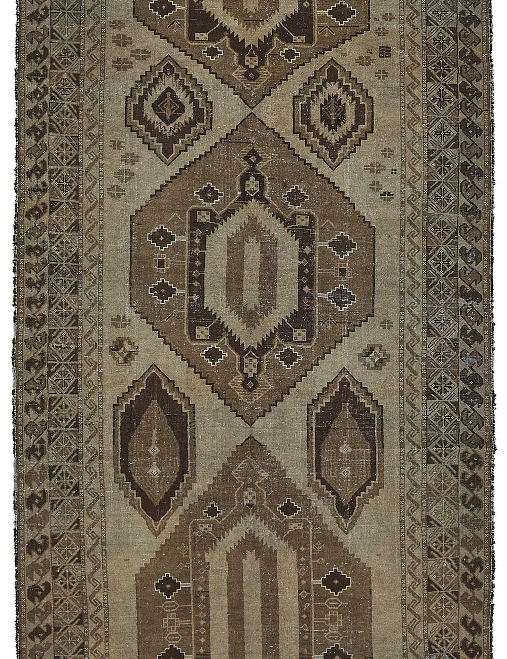 Persian Antique Rug 1.63 x 3.87 - Beige