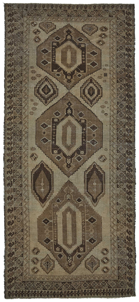 Persian Antique Rug 1.63 x 3.87 - Beige - SamaRugs