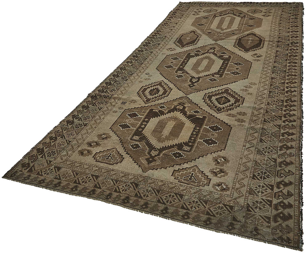 Persian Antique Rug 1.63 x 3.87 - Beige - SamaRugs