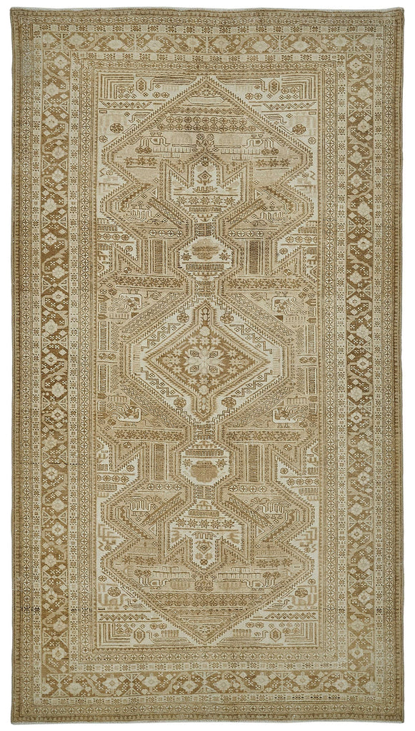 Persian Antique Rug 1.57 x 2.85 - Beige - SamaRugs
