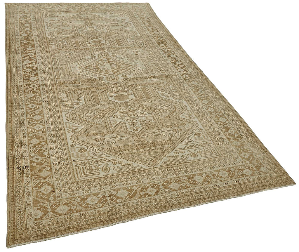 Persian Antique Rug 1.57 x 2.85 - Beige - SamaRugs