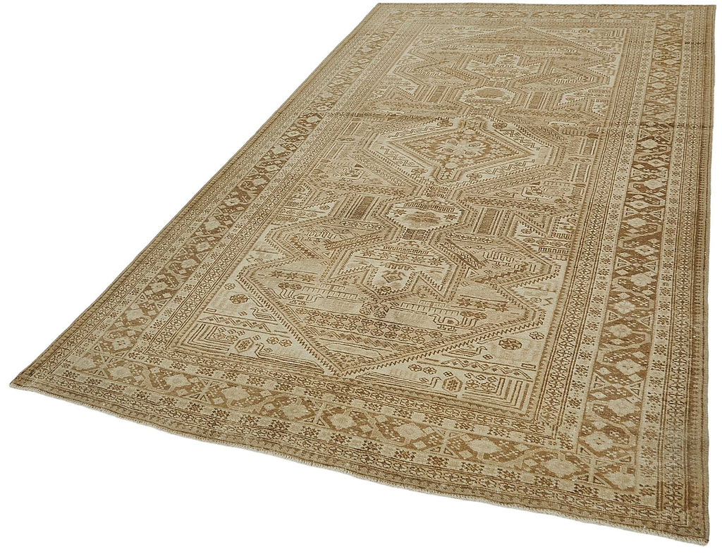 Persian Antique Rug 1.57 x 2.85 - Beige - SamaRugs