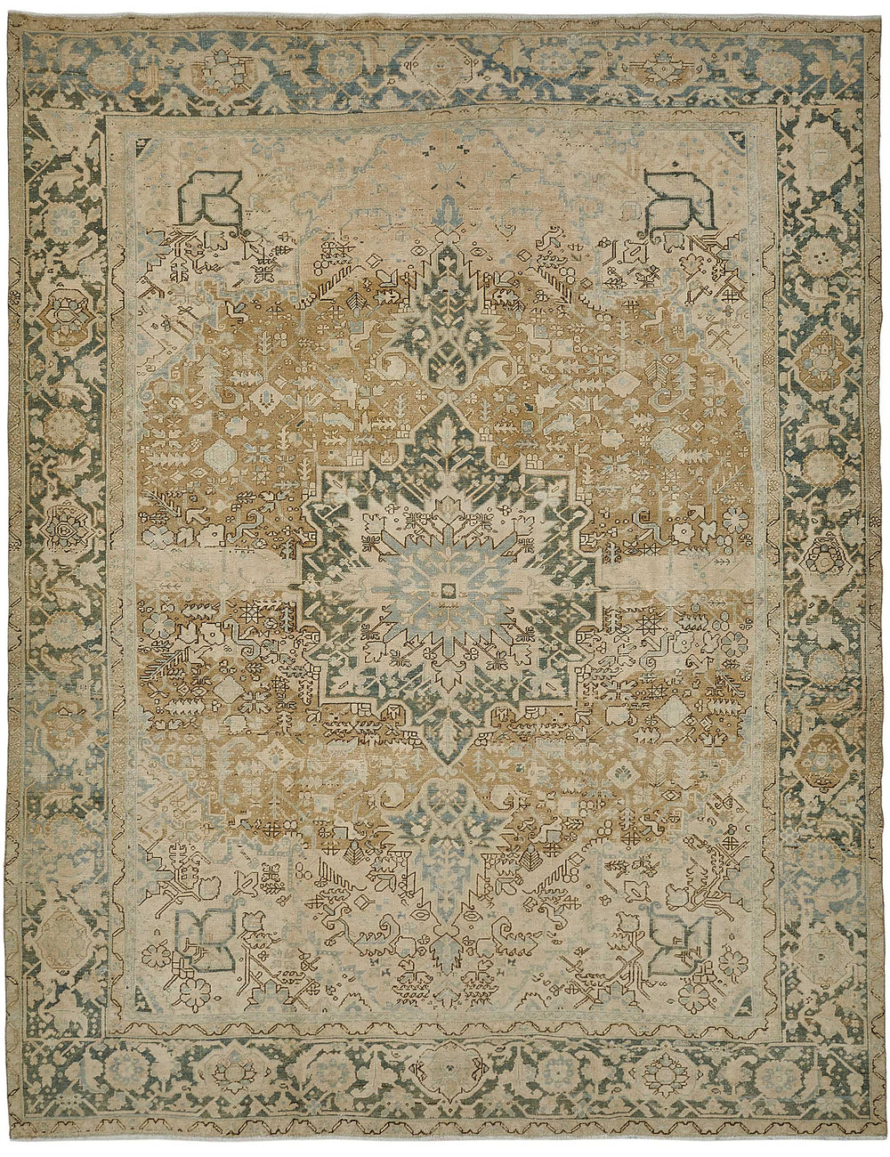 Persian Antique Rug 2.86 x 3.65 - Beige