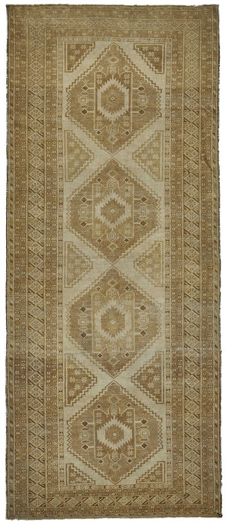 Persian Antique Rug 1.32 x 3.20 - Beige - SamaRugs