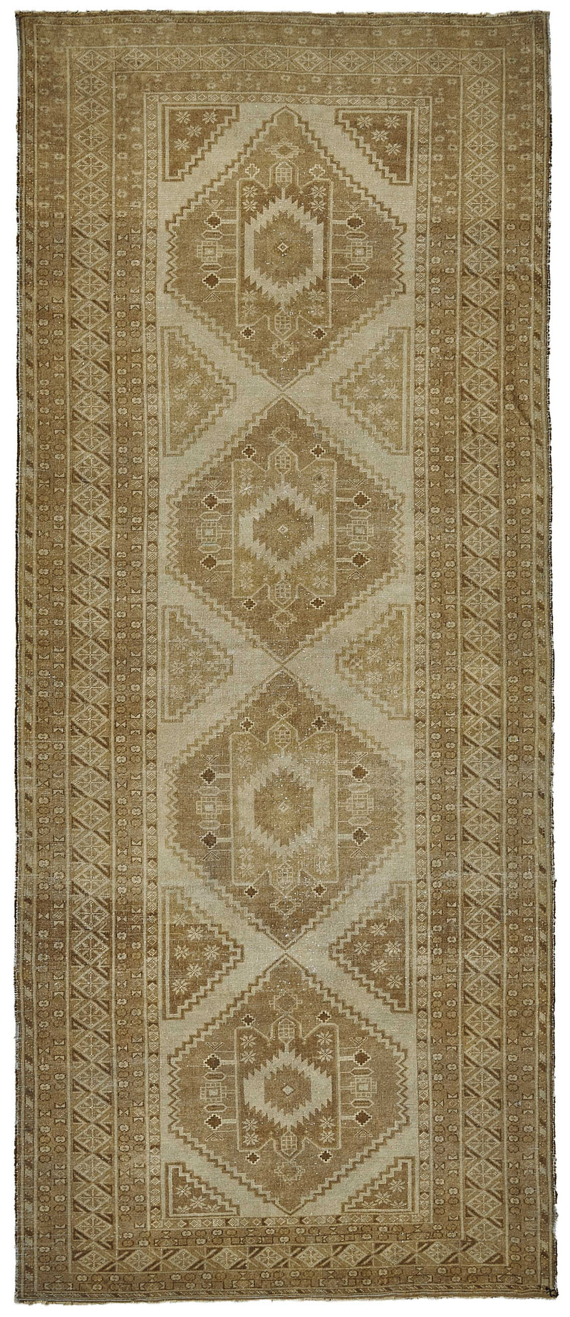 Persian Antique Rug 1.32 x 3.20 - Beige - SamaRugs