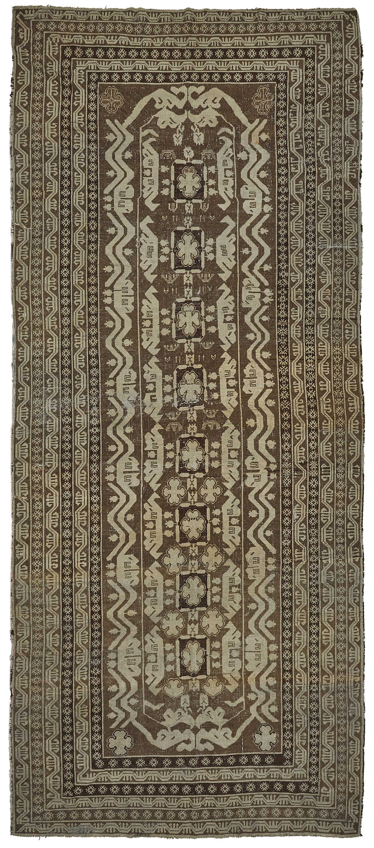 Persian Antique Rug 1.65 x 4.13 - Beige