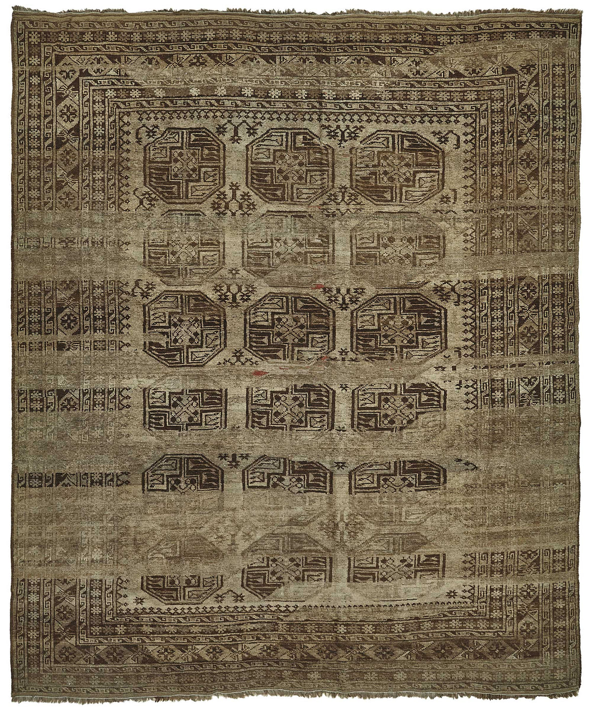 Persian Antique Rug 2.66 x 3.13 - Beige