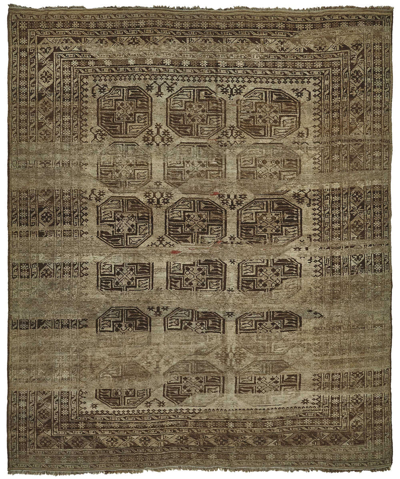 Persian Antique Rug 2.66 x 3.13 - Beige - SamaRugs