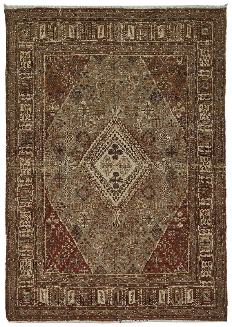 Persian Antique Rug 2.40 x 3.40 - Beige - SamaRugs