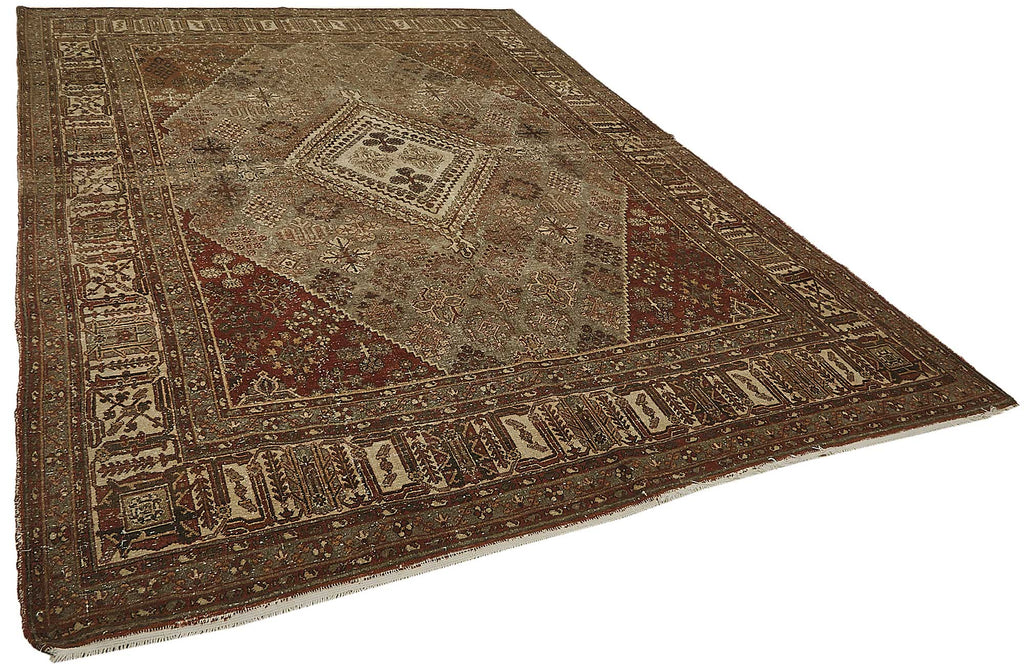 Persian Antique Rug 2.40 x 3.40 - Beige - SamaRugs
