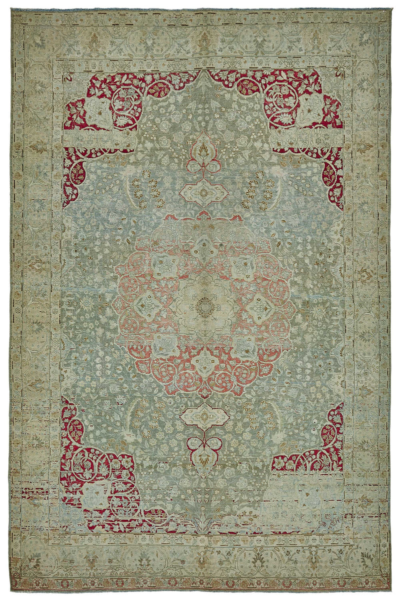 Persian Antique Rug 2.20 x 3.40 - Beige - SamaRugs