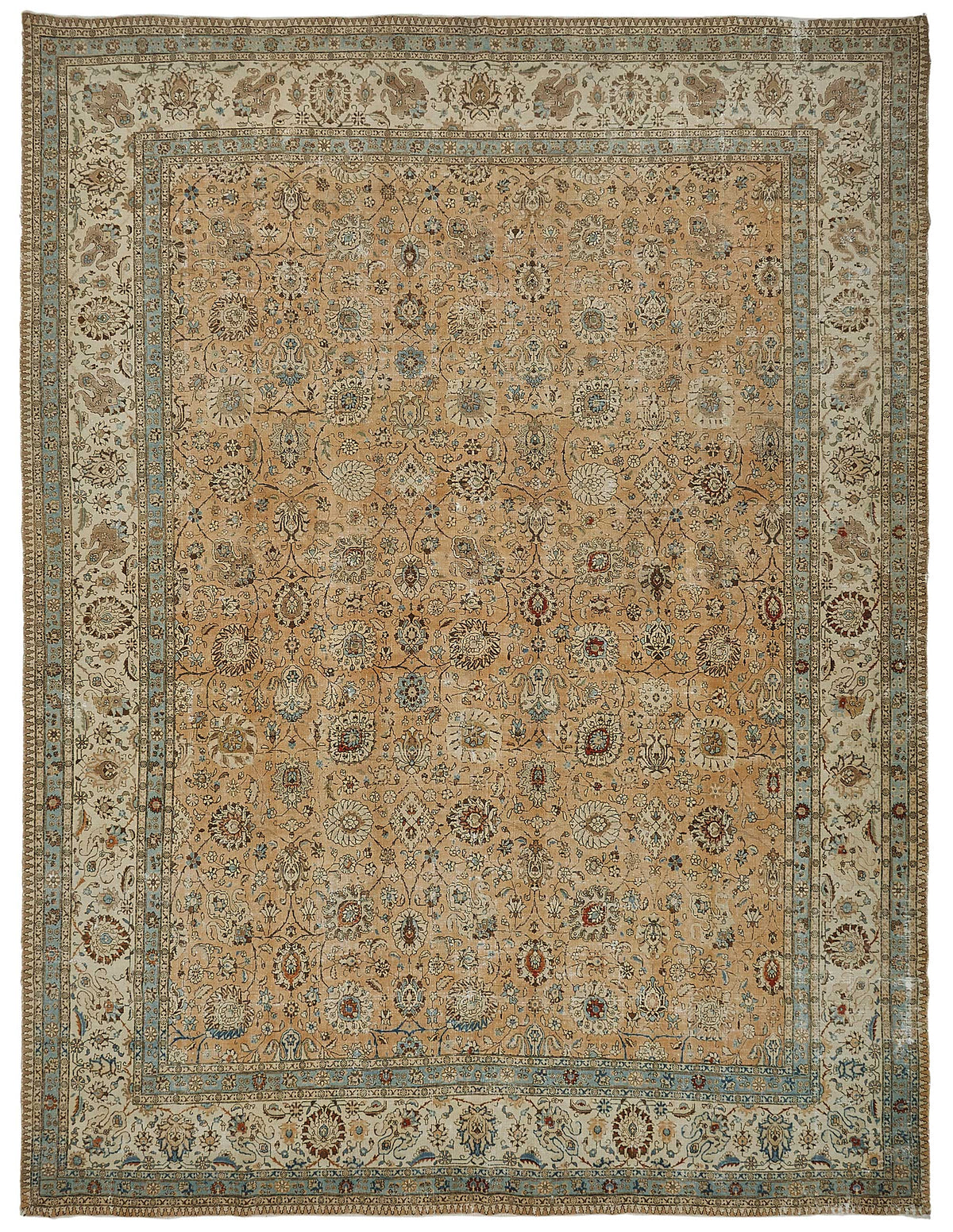 Persian Antique Rug 3.80 x 4.88 - Beige
