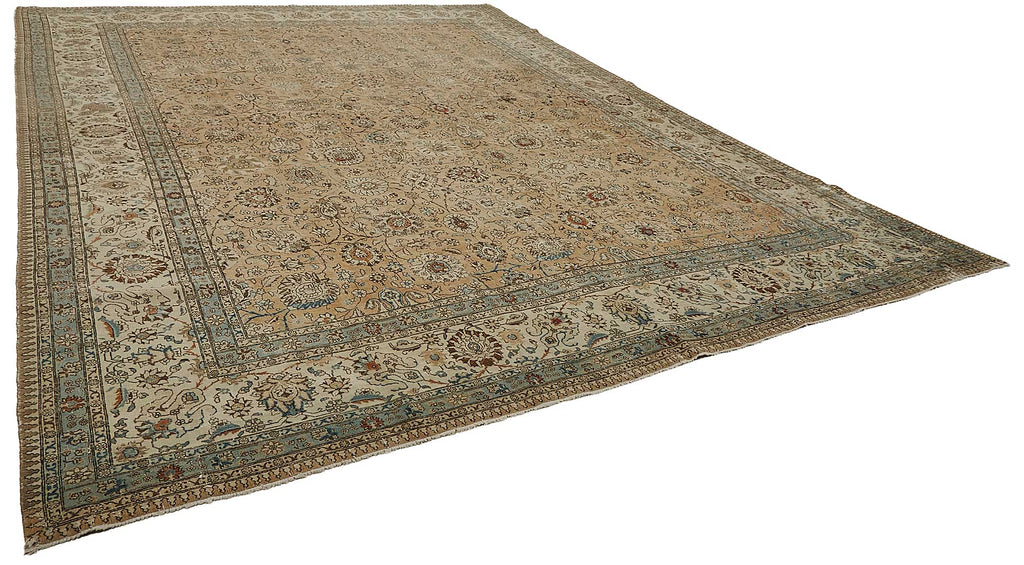 Persian Antique Rug 3.80 x 4.88 - Beige - SamaRugs