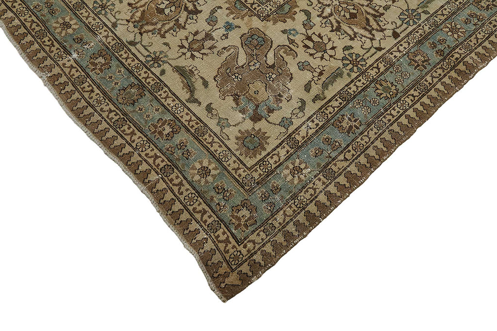 Persian Antique Rug 3.80 x 4.88 - Beige - SamaRugs