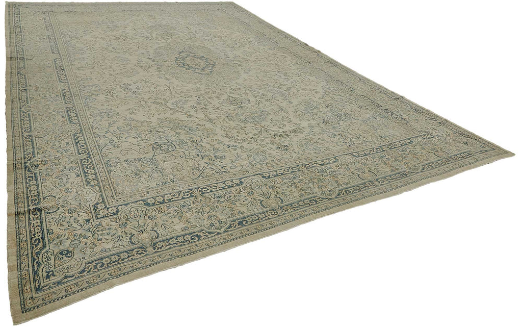 Persian Antique Rug 3.40 x 5.03 - Beige - SamaRugs