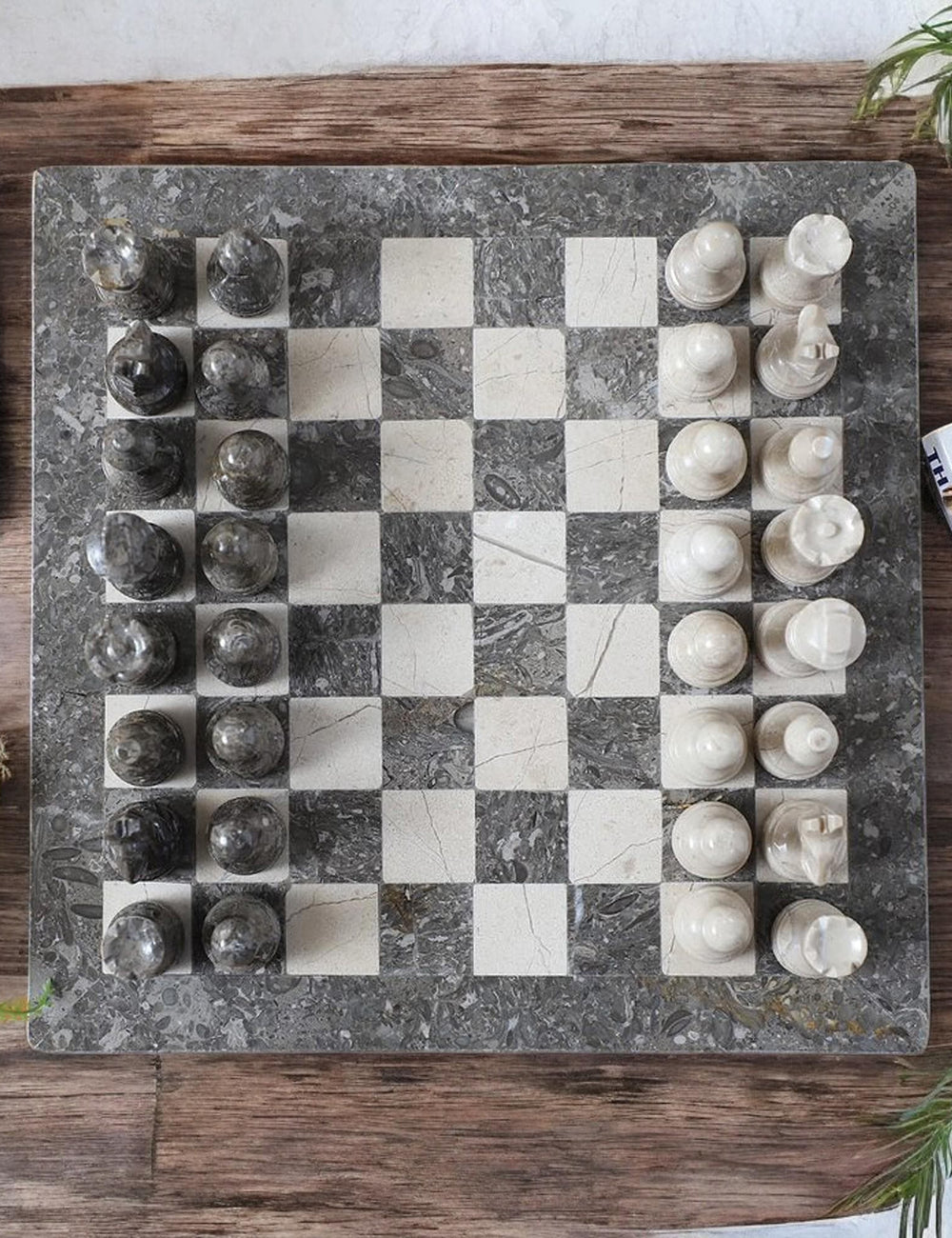Marble chess board | Marble Chess sets | Artistic board game | Gray & Verona | Christmas gifts for him and her | Luxury Gifts