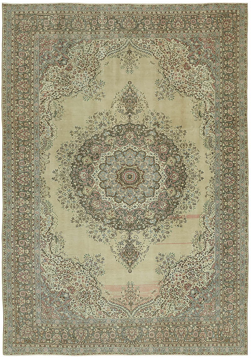 Beige vintage Persian rug 45439, 2.55 x 3.50 metres – full rug