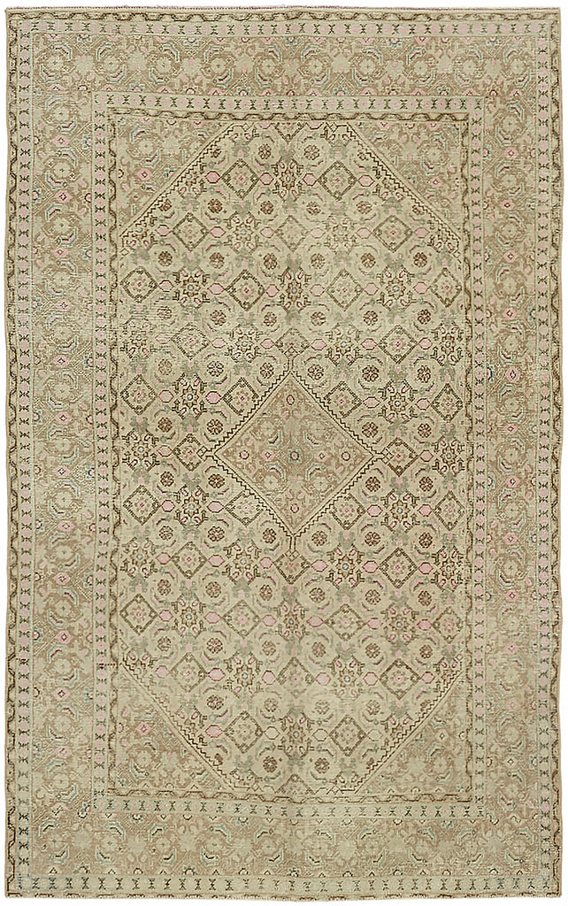 Beige vintage Persian rug 45486, 1.87 x 2.91 metres – full rug