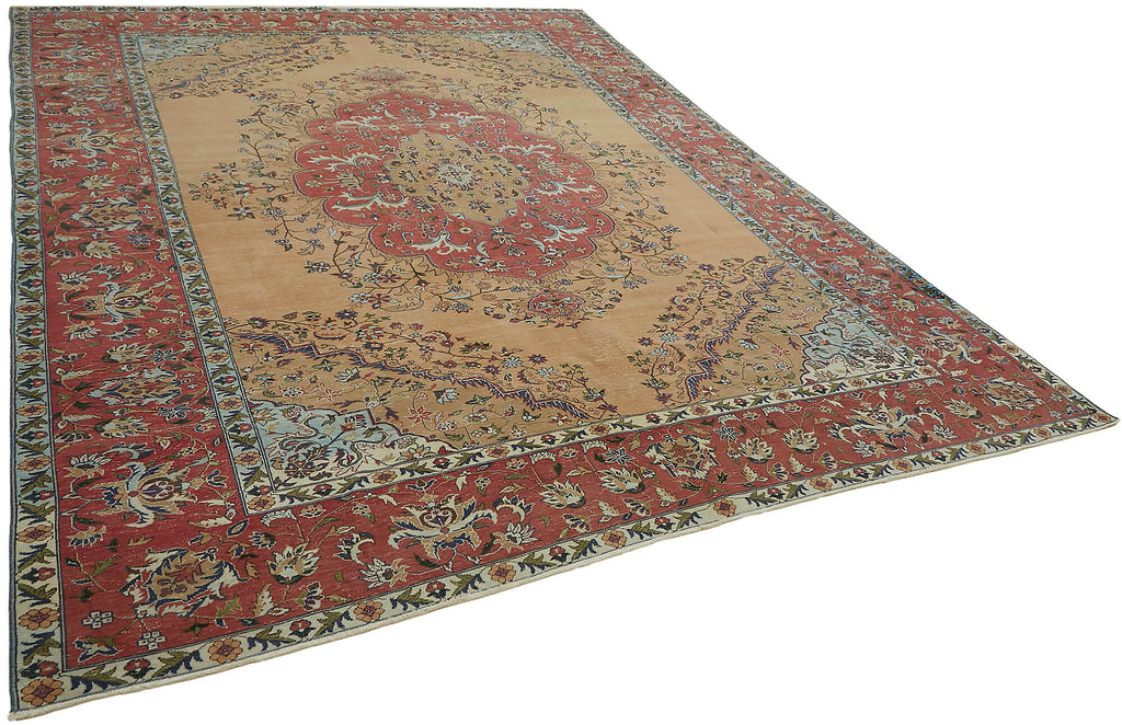 Beige vintage Persian rug 45510, 3.02 x 3.94 metres – photograph 2