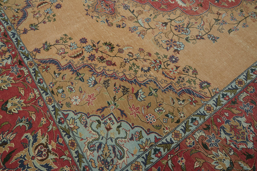 Beige vintage Persian rug 45510, 3.02 x 3.94 metres – photograph 9