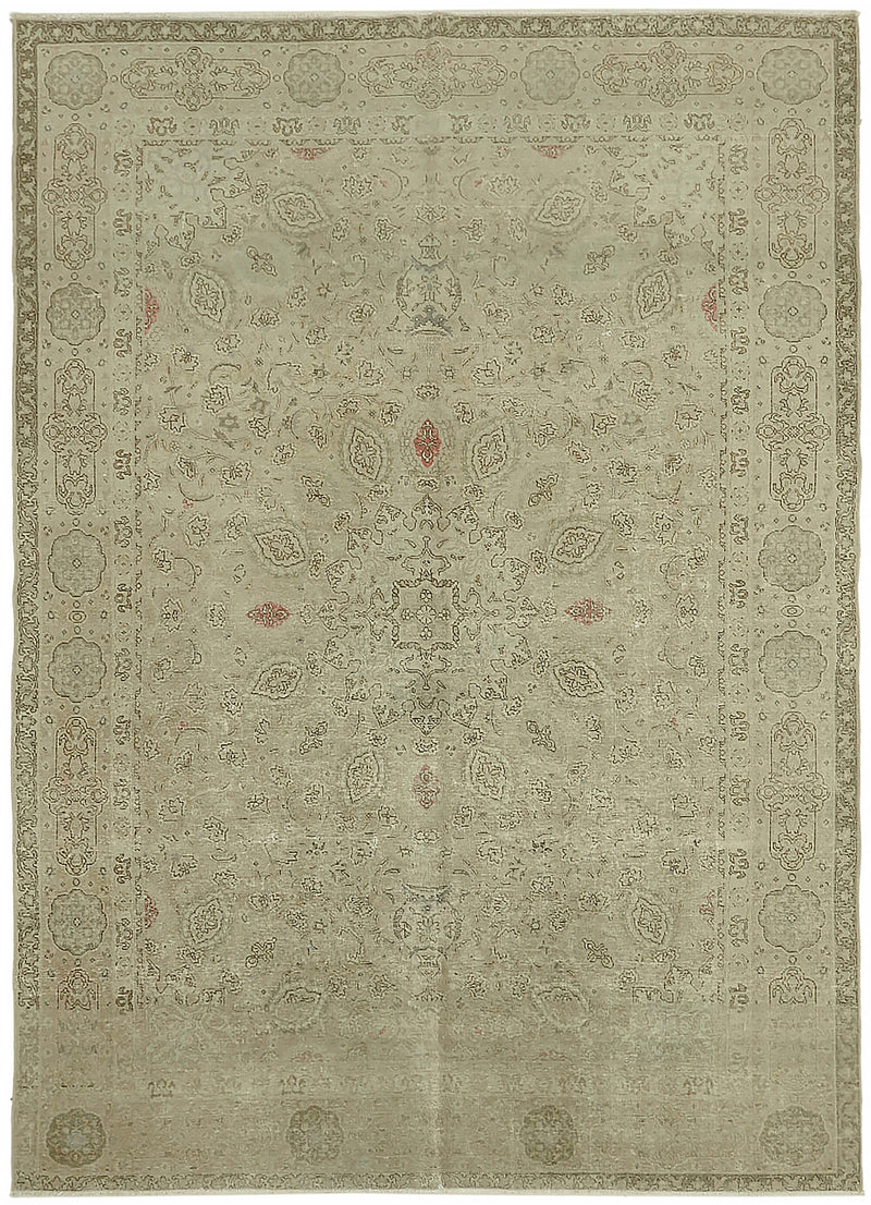 Beige vintage Persian rug 45512, 2.45 x 3.35 metres – full rug
