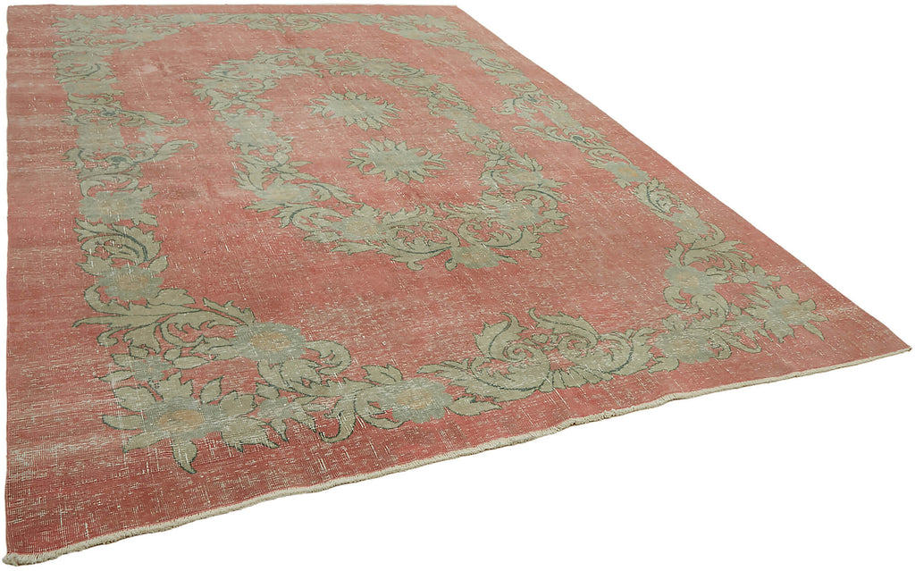 Pink vintage Persian rug 45514, 2.87 x 3.72 metres – photograph 2