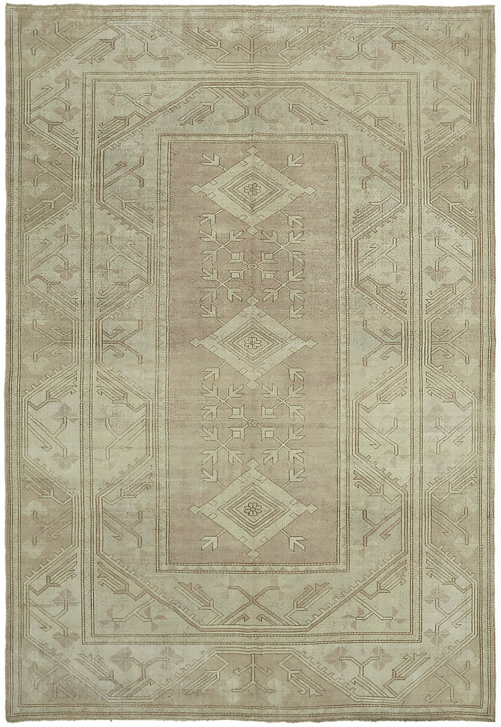Beige vintage Persian rug 45524, 2.63 x 3.72 metres – full rug