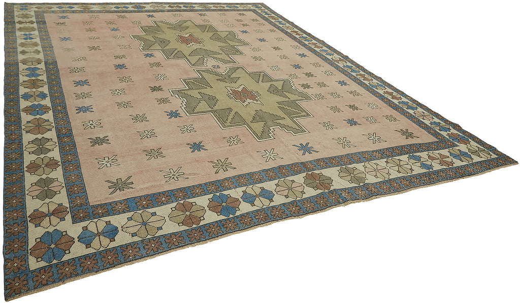 Beige vintage Persian rug 45528, 3.36 x 4.03 metres – photograph 2