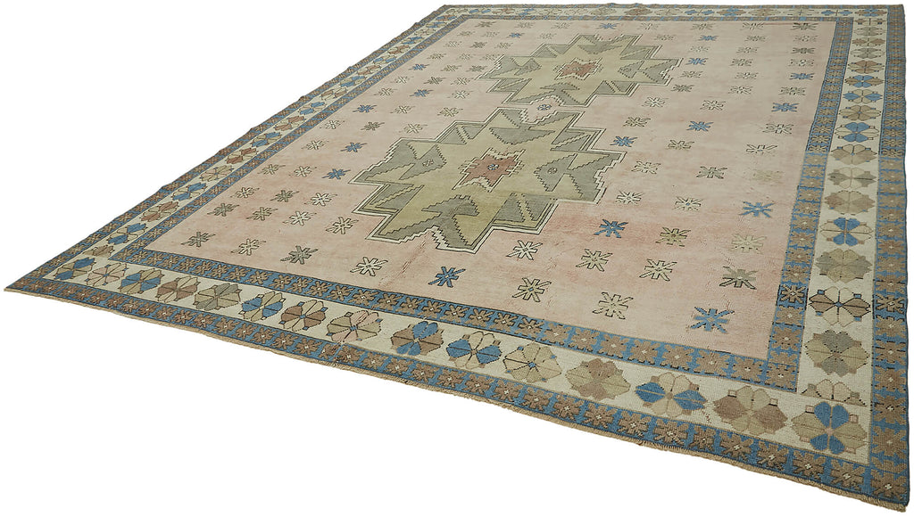Beige vintage Persian rug 45528, 3.36 x 4.03 metres – photograph 3