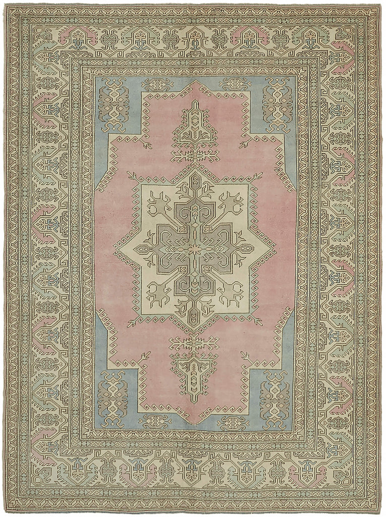 Beige vintage Persian rug 45540, 2.65 x 3.47 metres – full rug