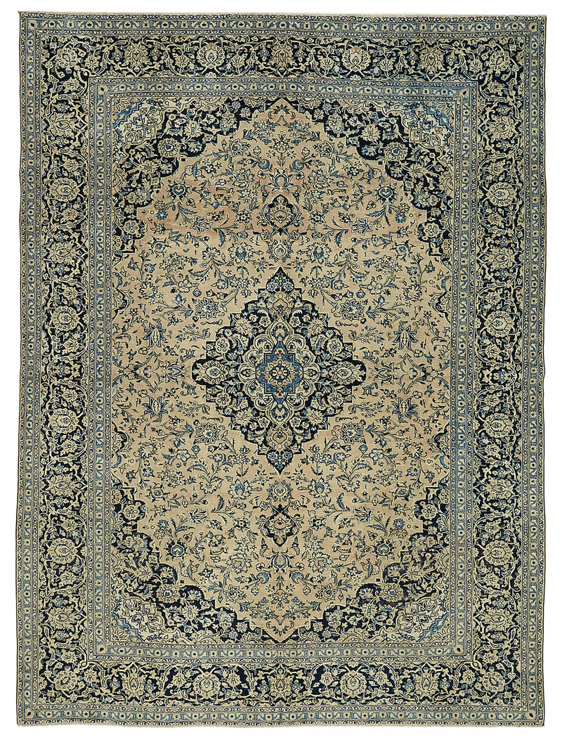 Beige vintage Persian rug 46145, 2.54 x 3.50 metres – full rug