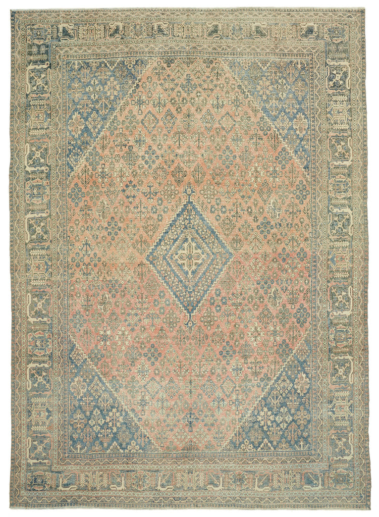 Beige vintage Persian rug 46147, 2.63 x 3.81 metres – full rug