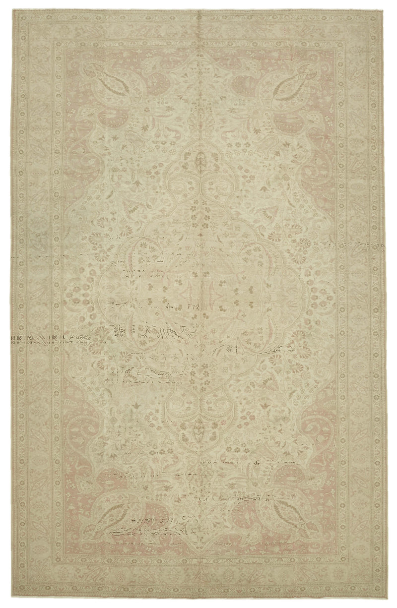 Beige vintage Persian rug 46171, 2.54 x 3.97 metres – full rug