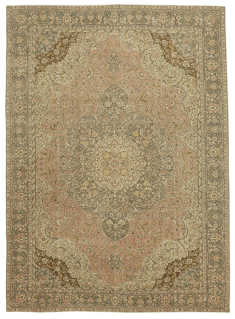 Beige vintage Persian rug 46427, 2.56 x 3.51 metres – full rug