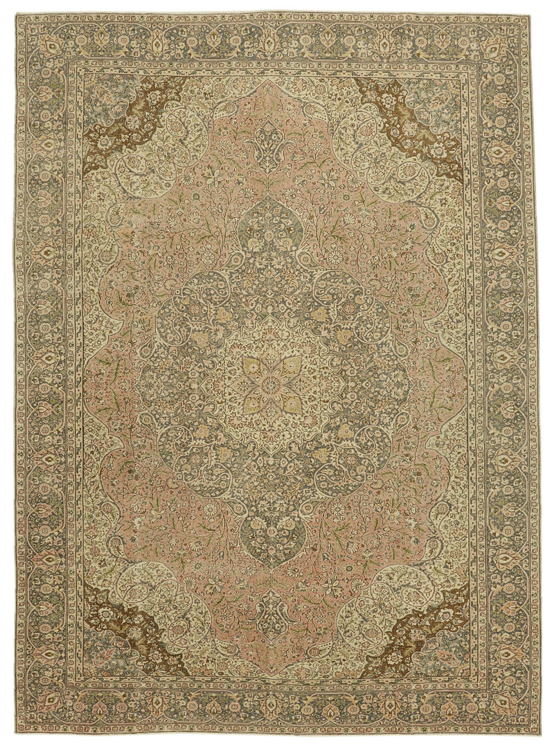 Beige vintage Persian rug 46427, 2.56 x 3.51 metres – full rug