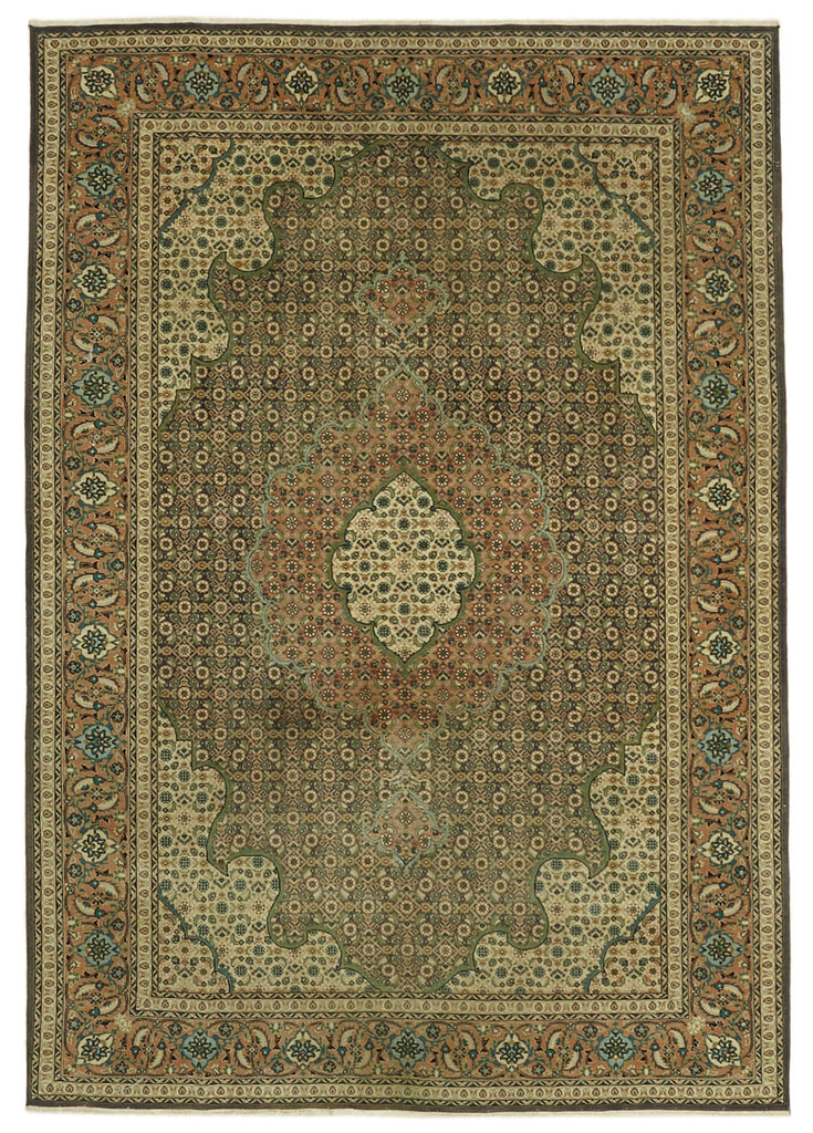 Beige vintage Persian rug 46458, 1.97 x 2.80 metres – full rug