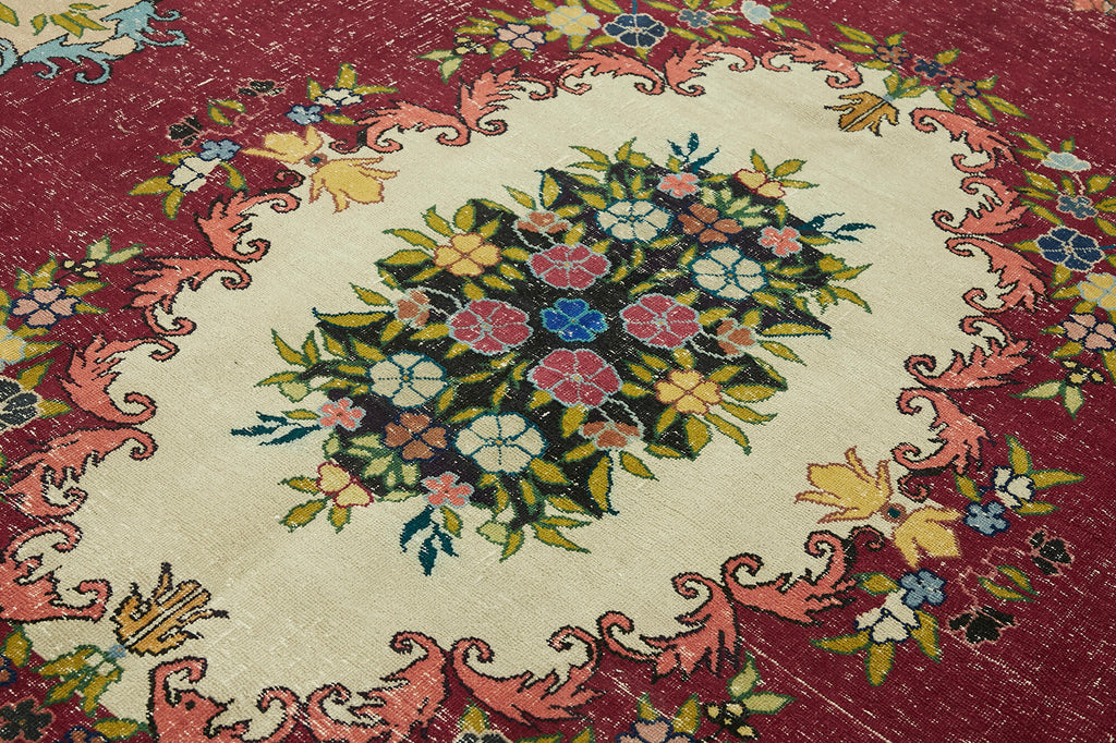 Beige vintage Persian rug 47160, 2.55 x 3.33 metres – photograph 5