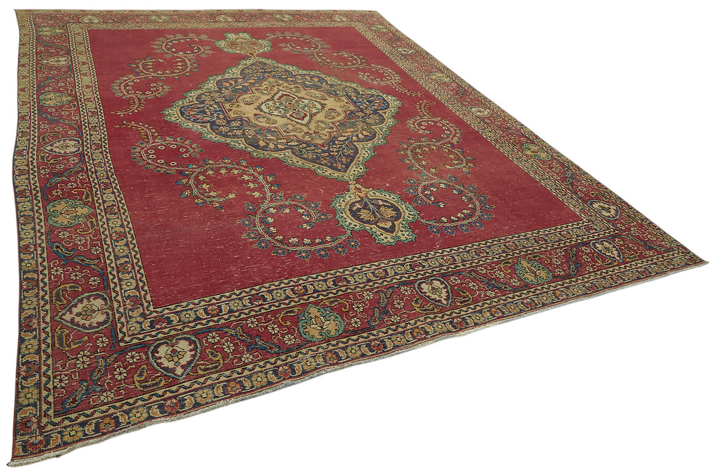 Beige vintage Persian rug 47165, 2.87 x 3.82 metres – photograph 2