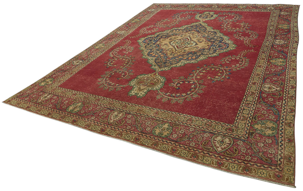 Beige vintage Persian rug 47165, 2.87 x 3.82 metres – photograph 3
