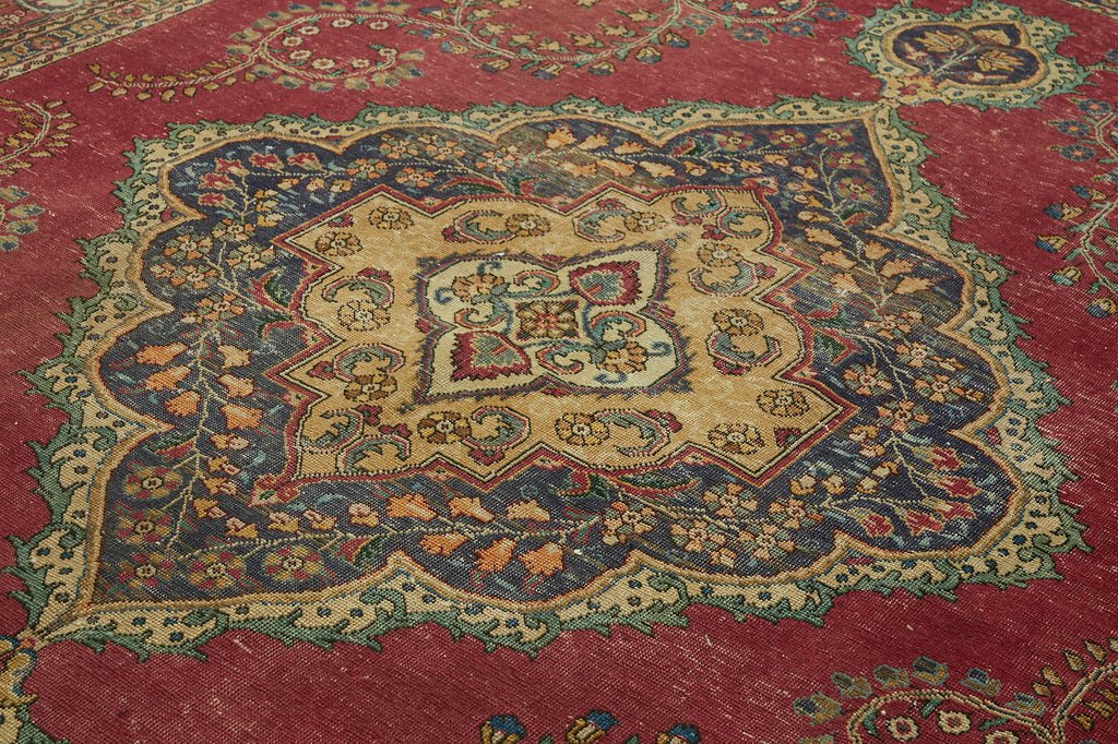Beige vintage Persian rug 47165, 2.87 x 3.82 metres – photograph 5