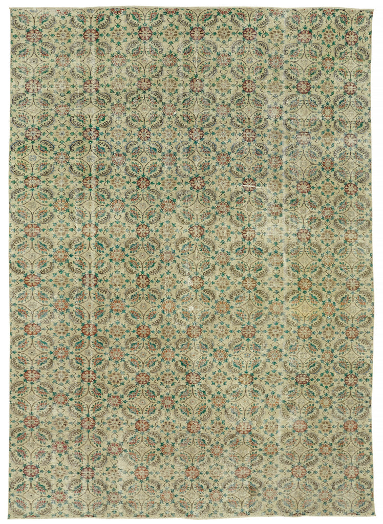 Beige vintage Persian rug 47175, 2.70 x 3.84 metres – full rug